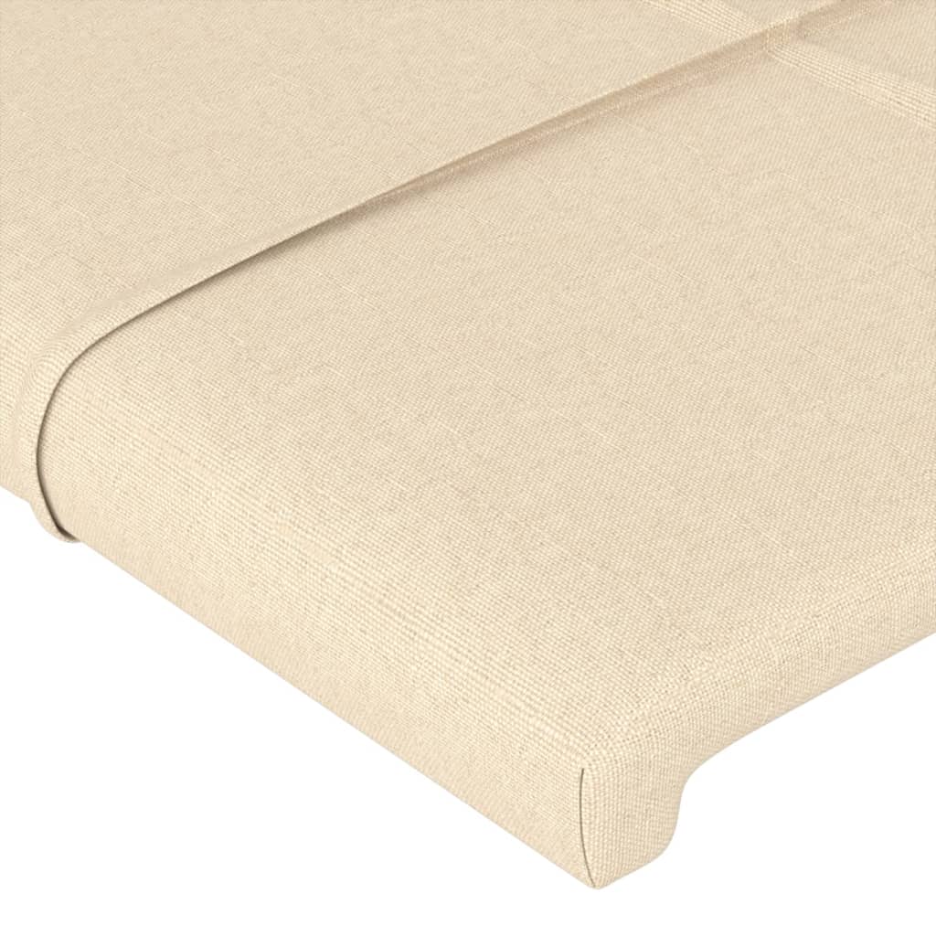 Cabeceiras creme 144x5x78/88 cm tecido