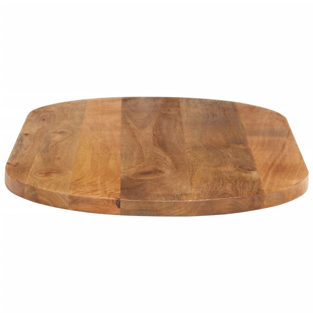 Tampo de mesa oval 120x50x3,8 cm madeira de mangueira maciça