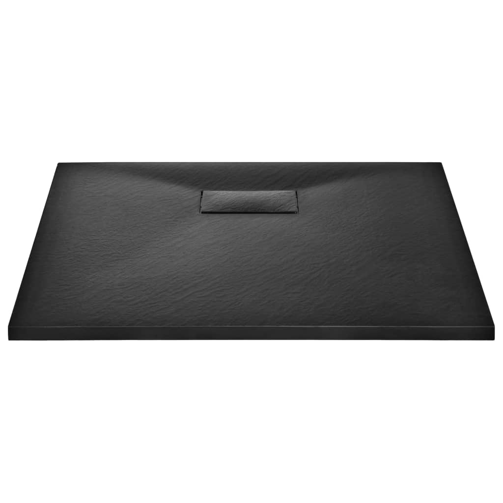 Base de chuveiro smc 90x80 cm preto