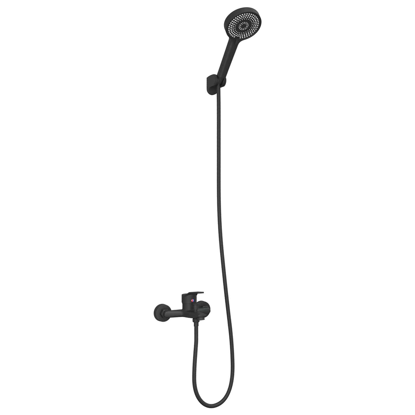 Conjunto de cabeça de chuveiro preto g 1 / 2 polegadas