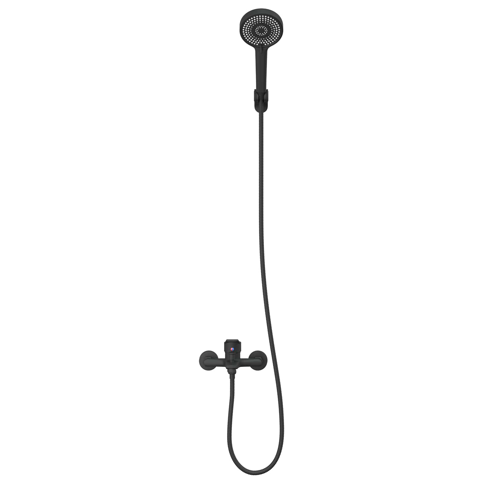 Conjunto de cabeça de chuveiro preto g 1 / 2 polegadas