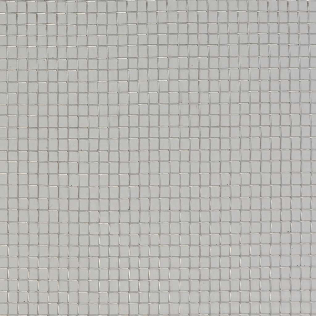 Rede de malha 100x1000 cm aço inoxidável prateado
