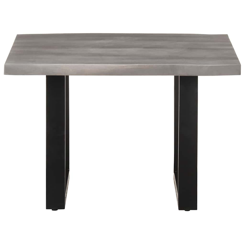 Mesa de centro com arestas vivas 60x60x40 cm acácia maciça