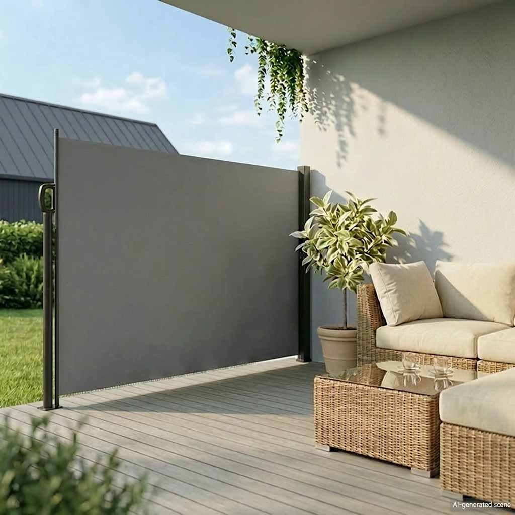Toldo lateral retrátil antracite 200x300 cm