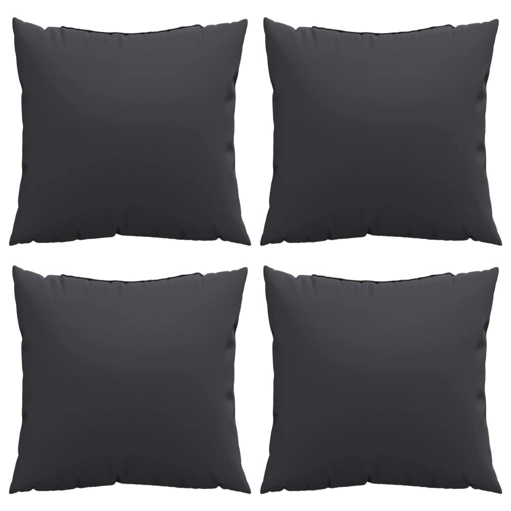 Almofadas de sofá 4 pcs 40x40 cm tecido preto