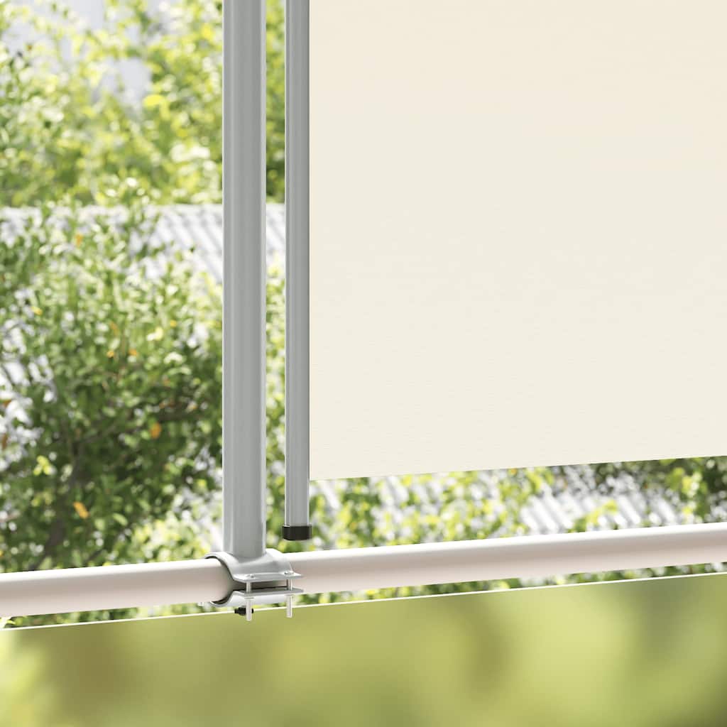 Toldo lateral retrátil para pátio 140x300 cm creme