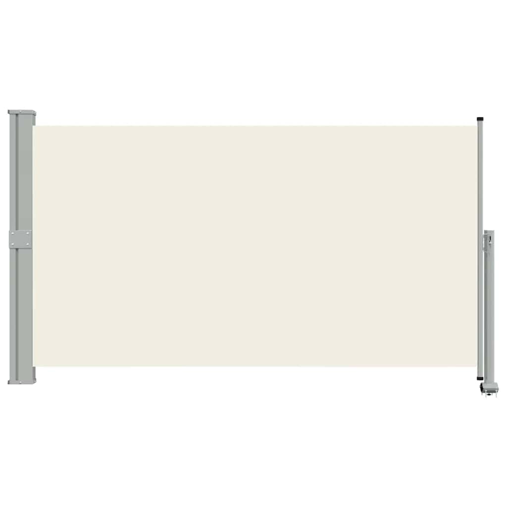 Toldo lateral retrátil para pátio 140x300 cm creme