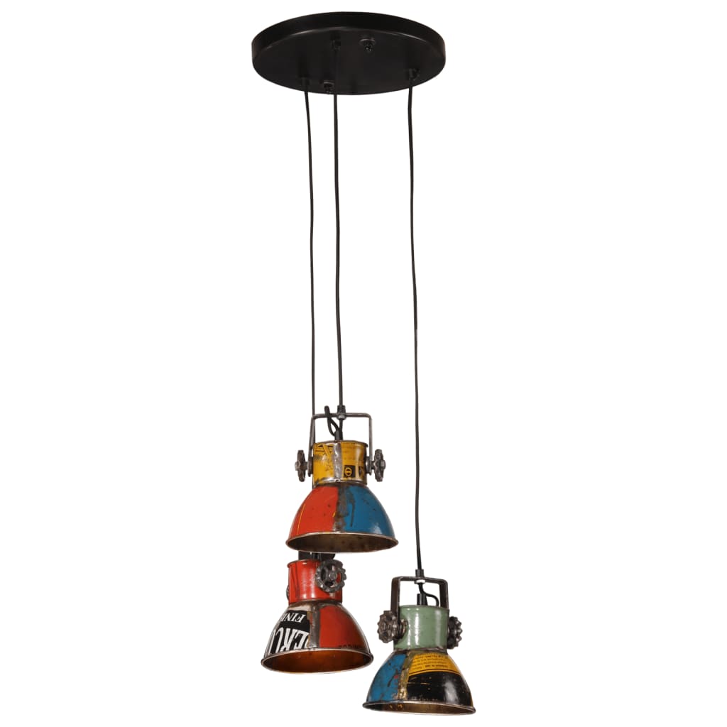 Candeeiro suspenso 25 w 30x30x100 cm e27 multicolorido