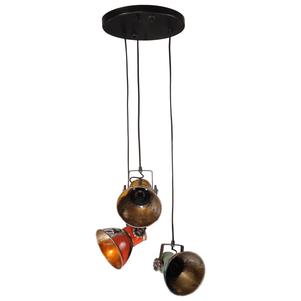 Candeeiro suspenso 25 w 30x30x100 cm e27 multicolorido