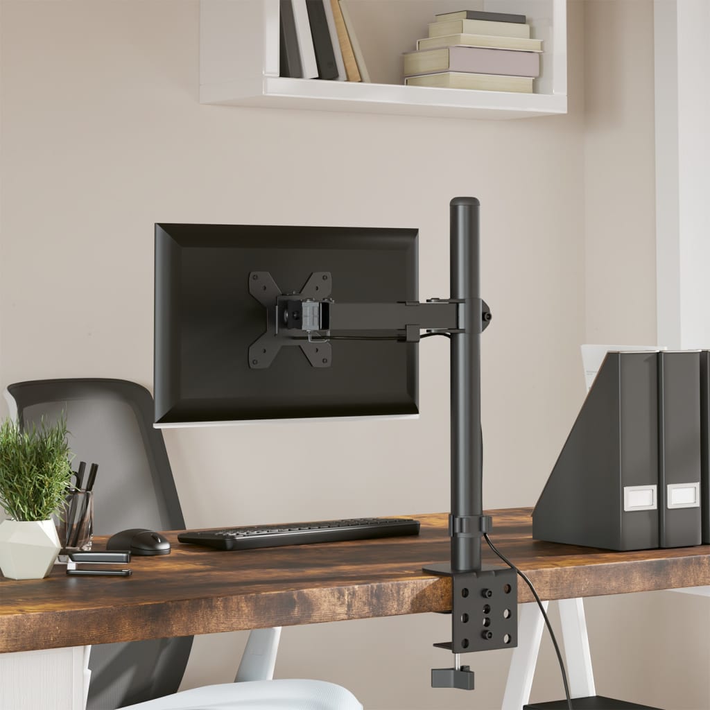 Suporte para monitor vesa 75/100 mm aço preto
