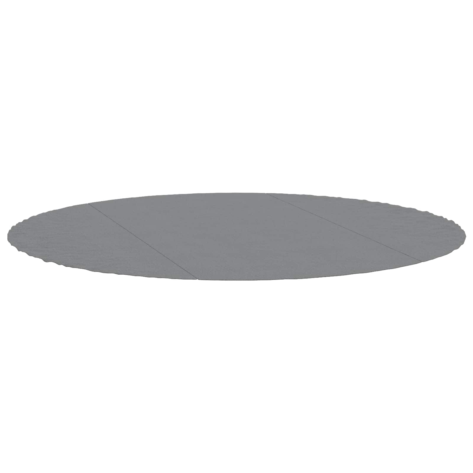 Pano para chão de piscinas ø306 cm poliéster geotêxtil cinza
