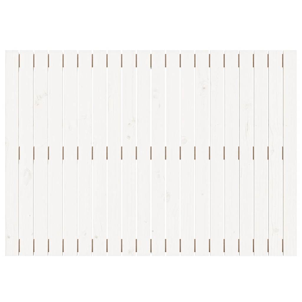 Cabeceira de parede 127,5x3x90 cm pinho maciço branco