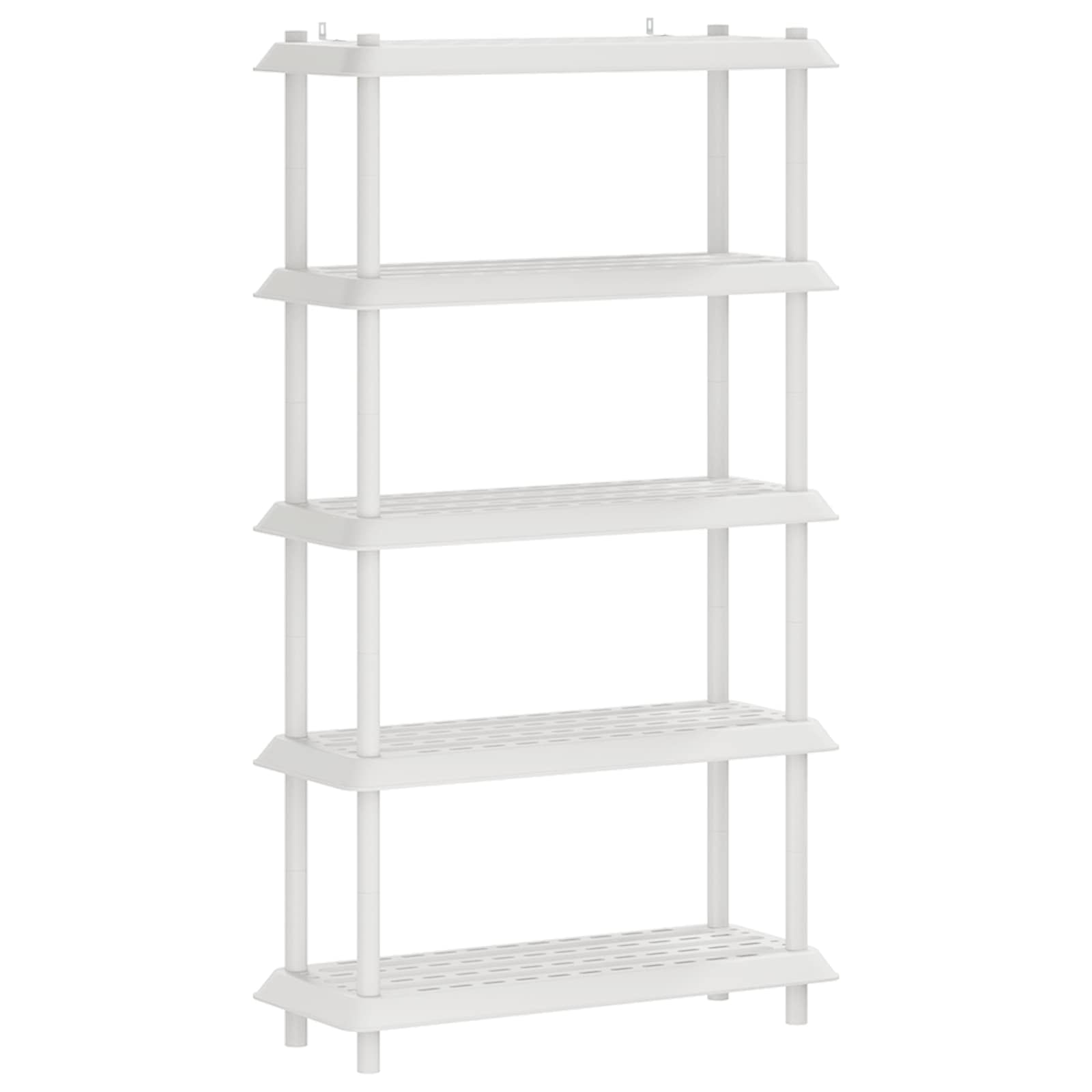 Unidade de estante 5 níveis 100 x 40 x 177 cm PP branco