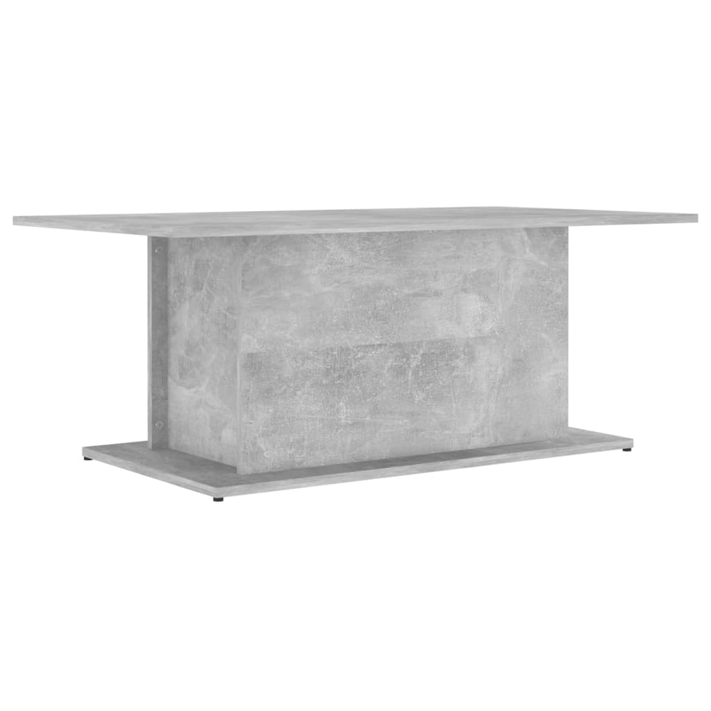 Mesa de centro 102x55,5x40 cm contraplacado cinzento cimento