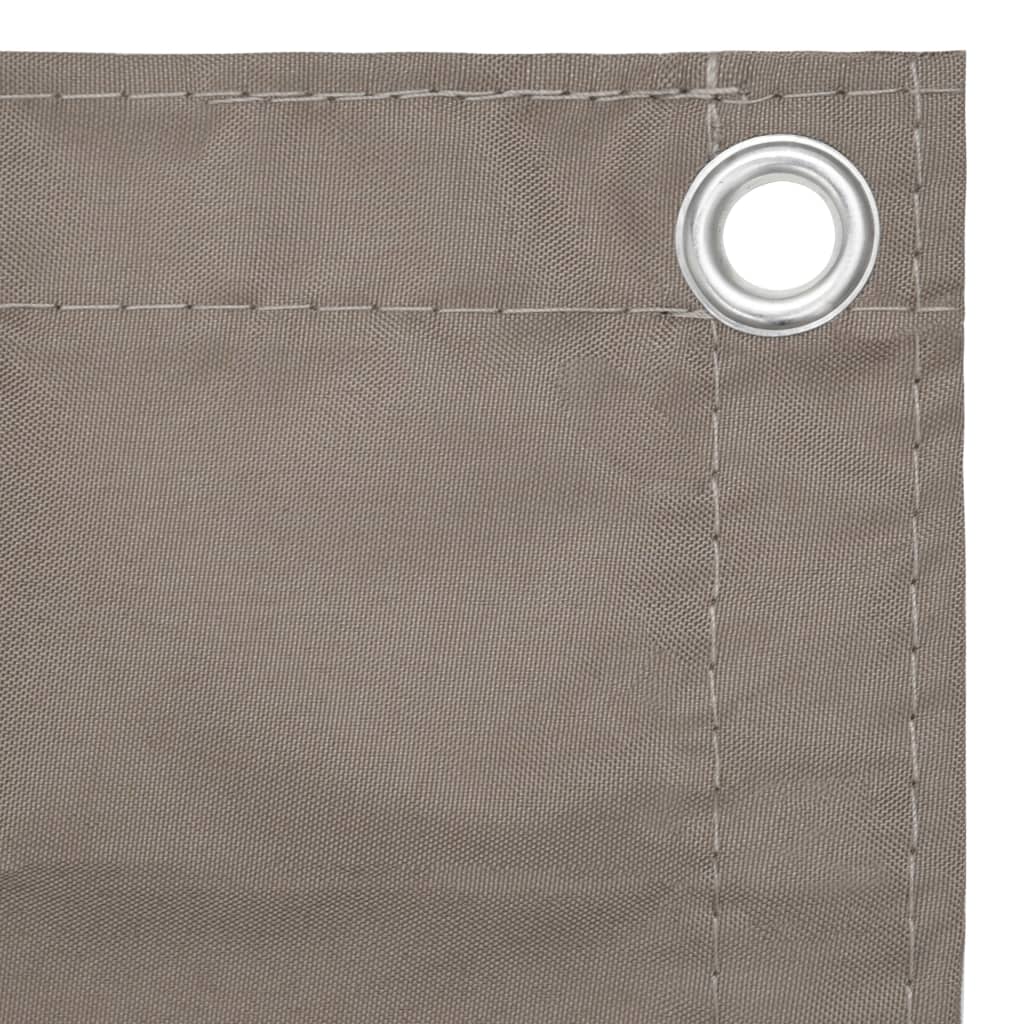 Tela de varanda 120x500 cm tecido oxford cinzento-acastanhado