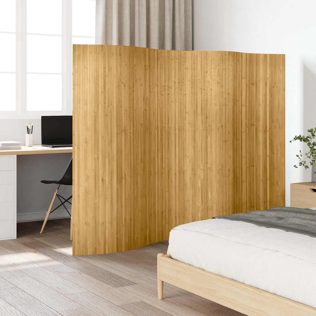 Biombo/divisória de sala largura 250 cm altura 165 cm bambu natural