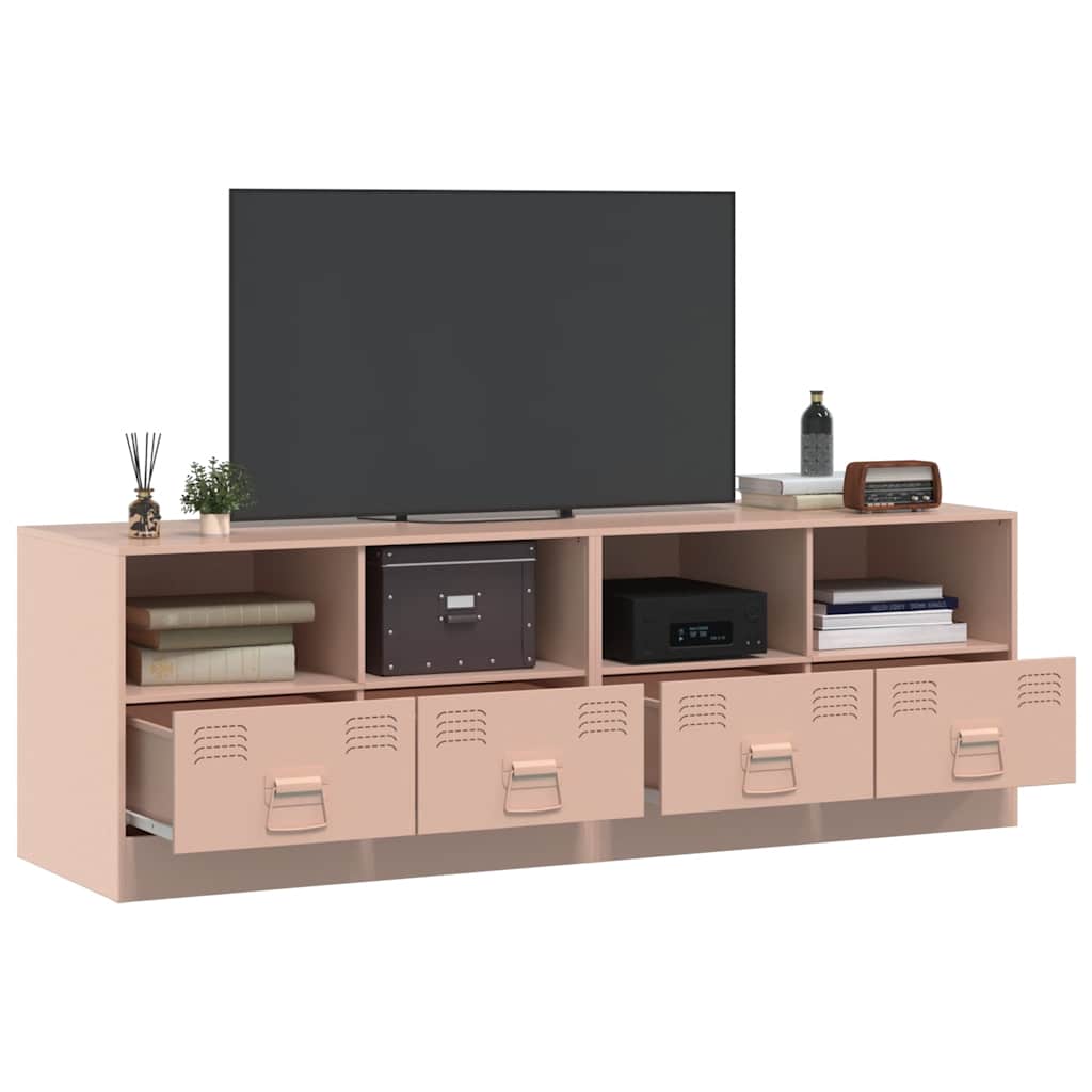 Móveis de TV 2 pcs 67x39x44 cm aço rosa