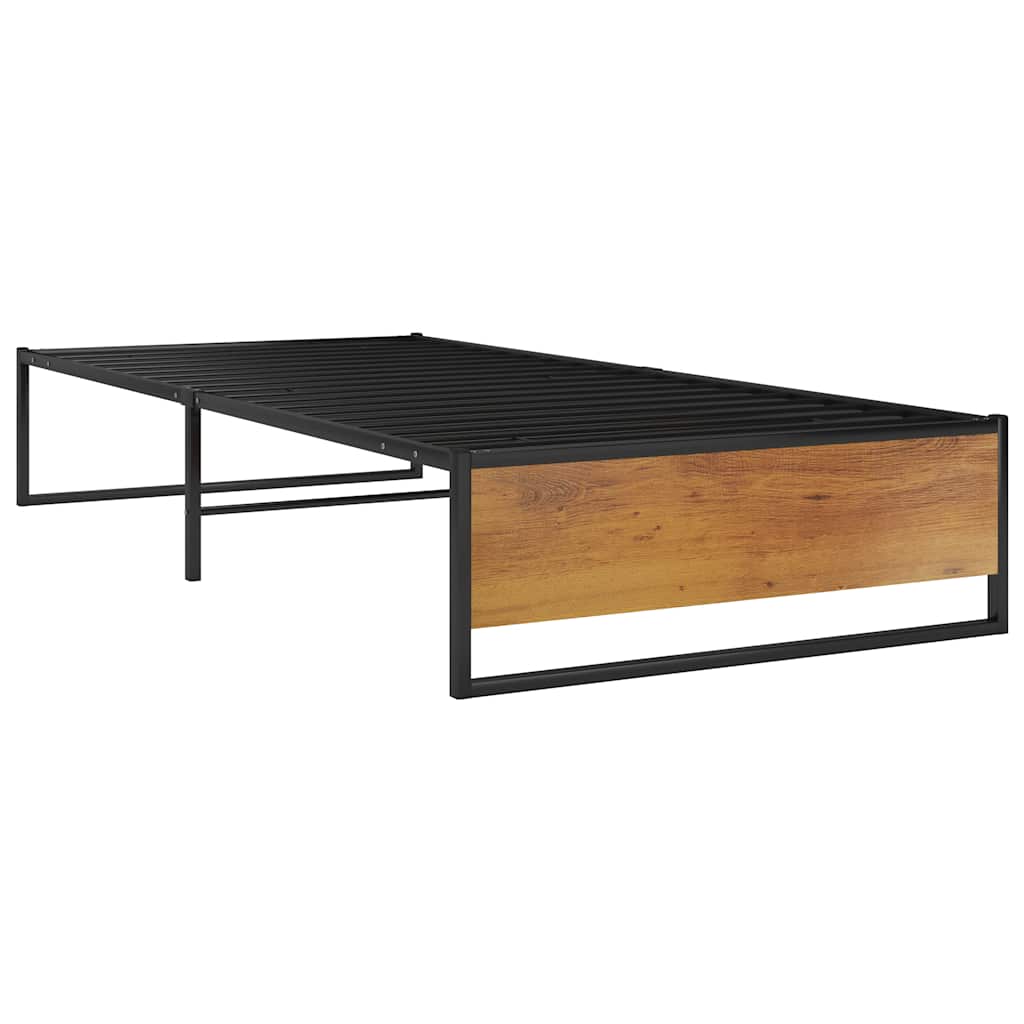 Estrutura de cama 100x200 cm metal preto