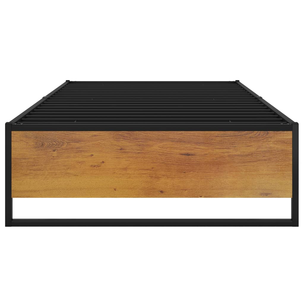 Estrutura de cama 100x200 cm metal preto