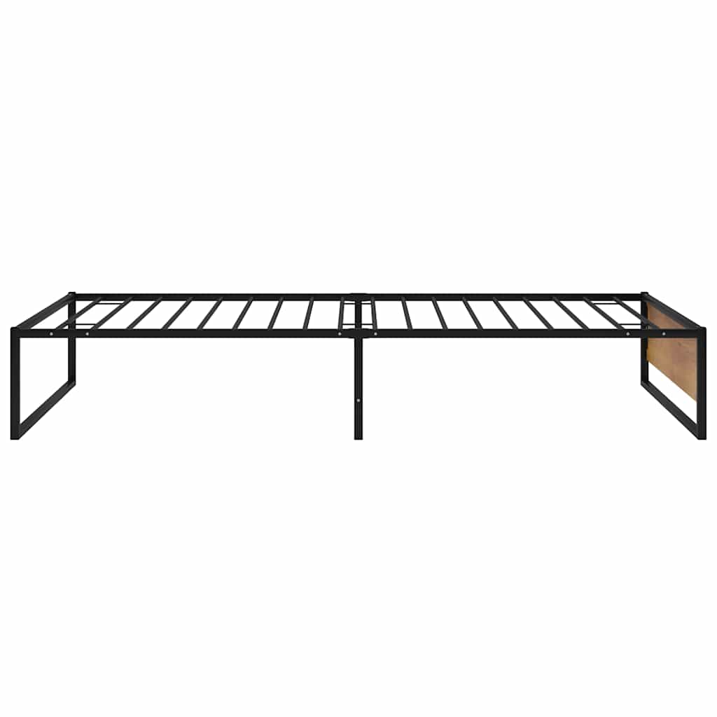 Estrutura de cama 100x200 cm metal preto