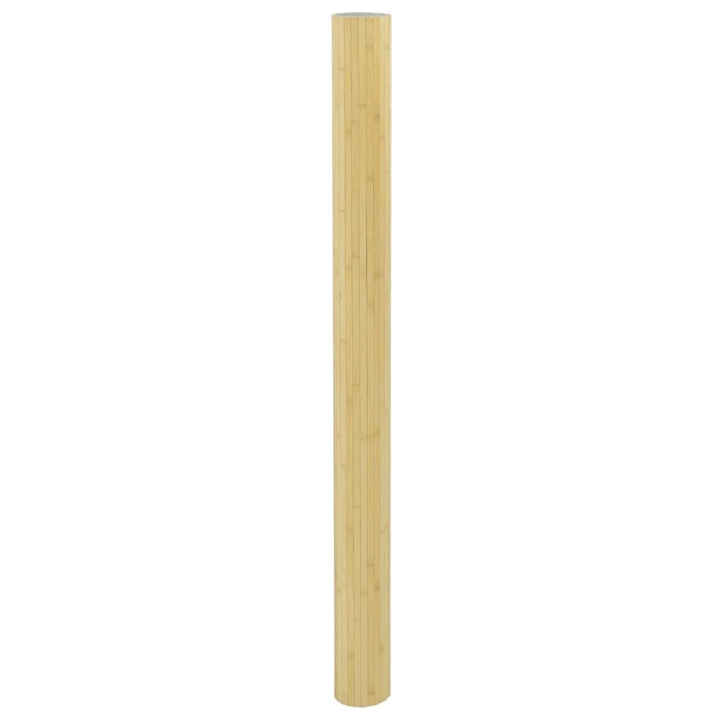 Divisória largura 600 cm altura 165 cm bambu cor natural clara