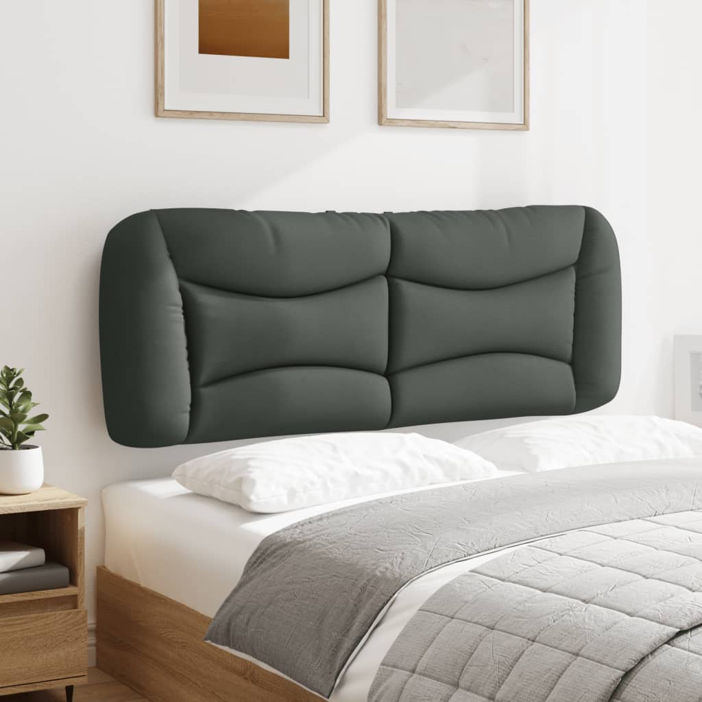 Almofadão de cabeceira hvar 120 cm tecido cinzento-escuro