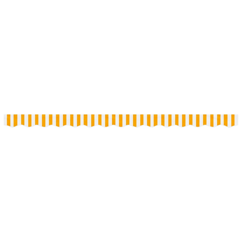 Tecido de substituição para sanefa de toldo 350 cm riscas amarelo/branco