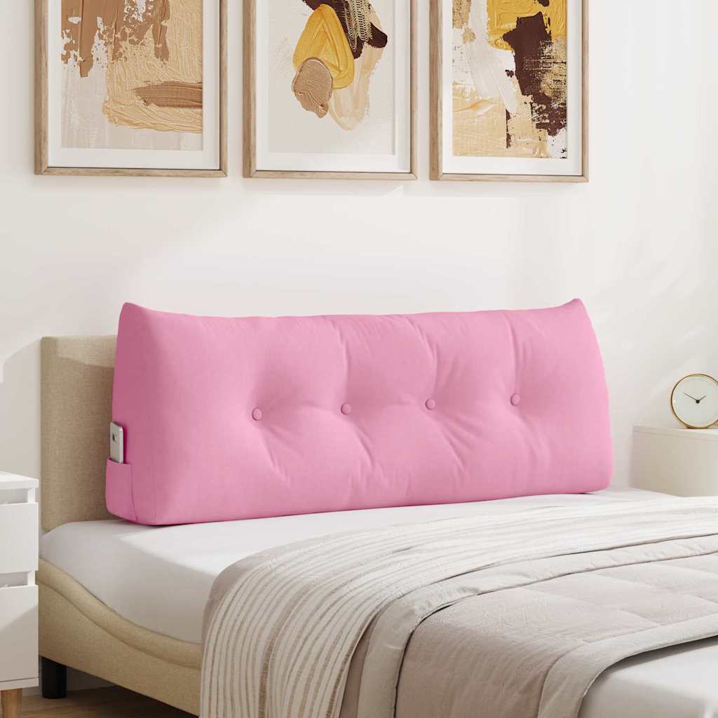 Travesseiro para costas rosa 120 x 24 x 50 cm tecido