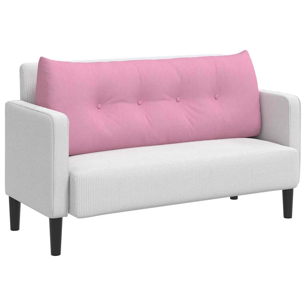 Travesseiro para costas rosa 120 x 24 x 50 cm tecido