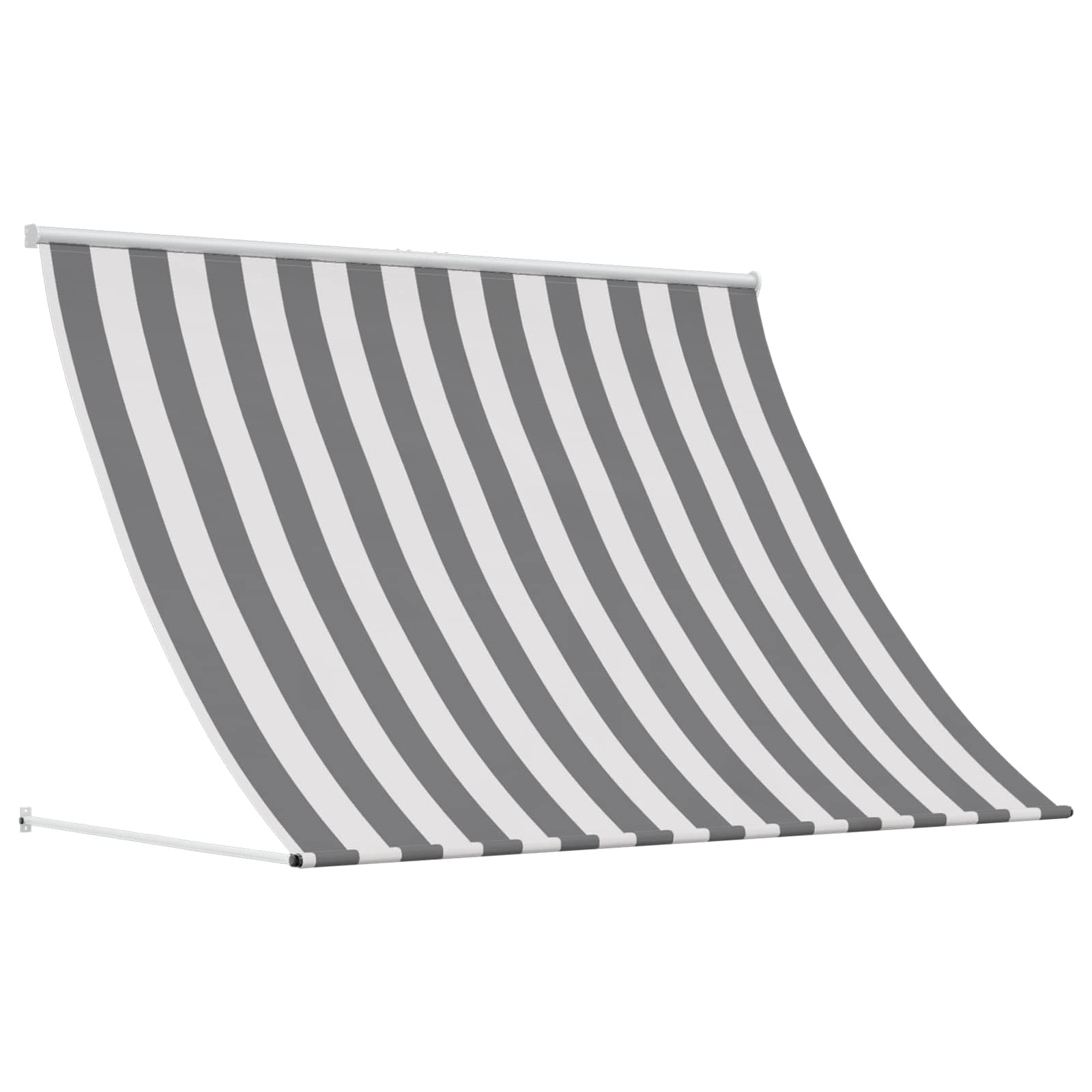 Toldo antracite e branco 400 x 150 cm