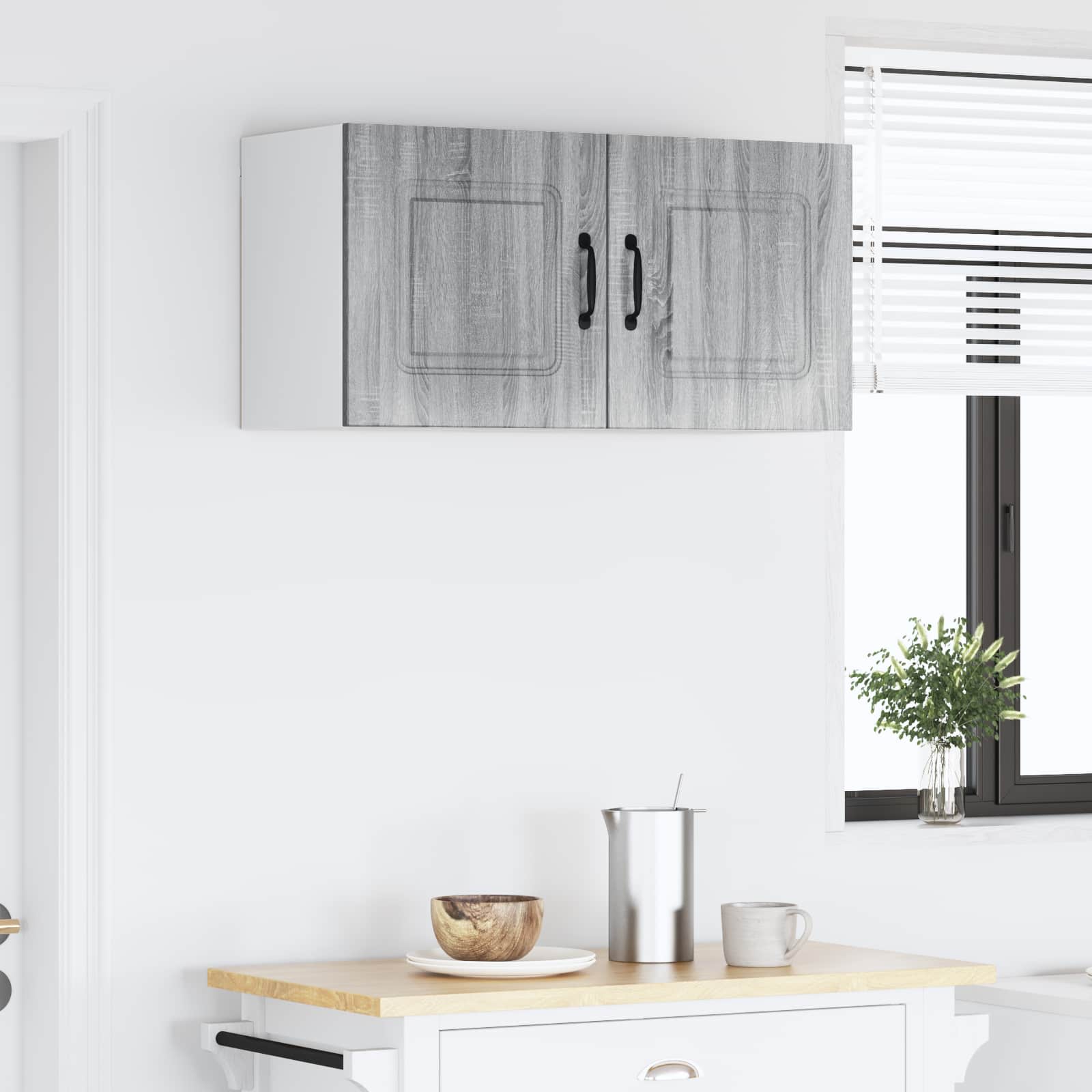 Painel de lava-louça kalmar cinza sonoma 80 x 31 x 40 cm
