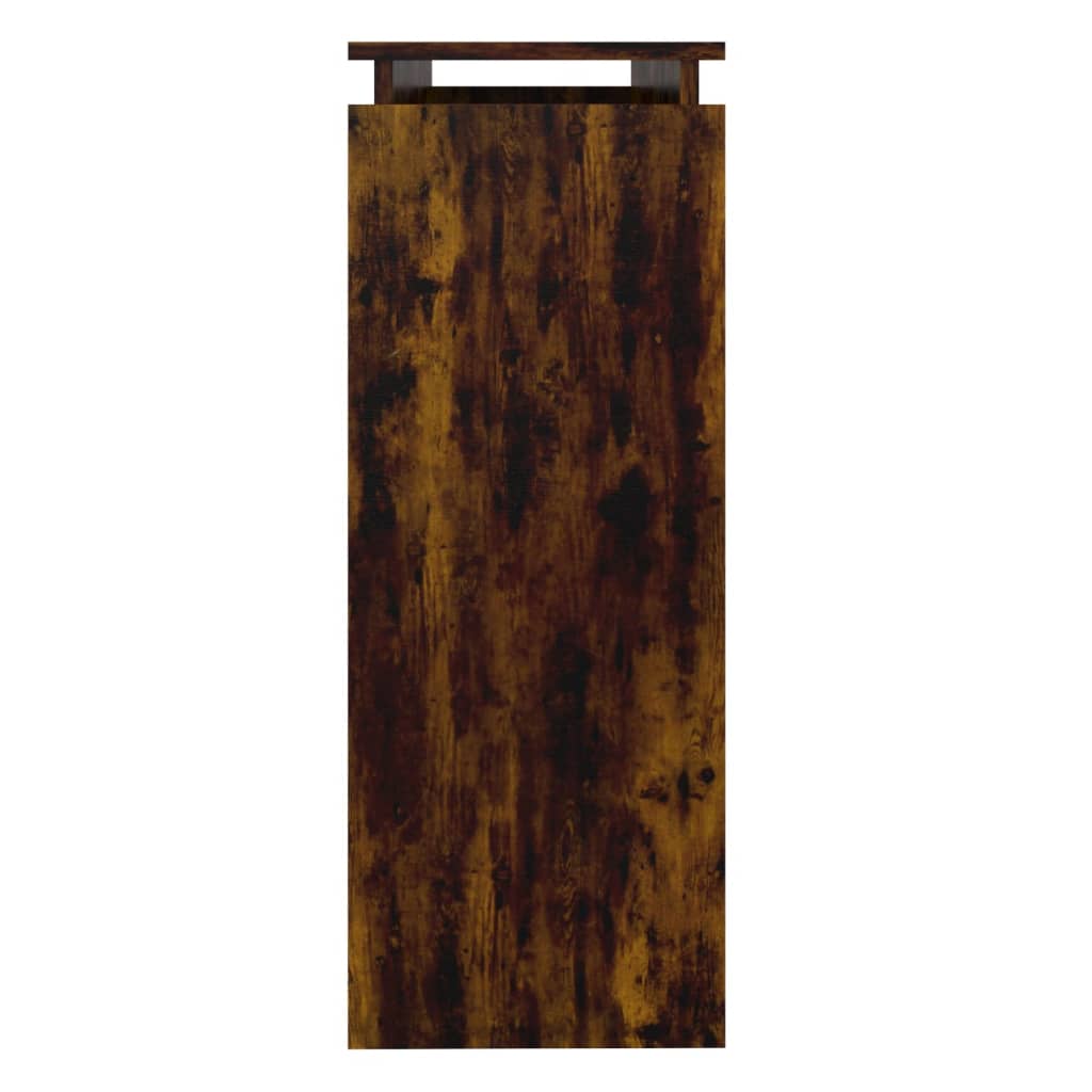 Mesa consola 102x30x80 cm derivados de madeira carvalho fumado