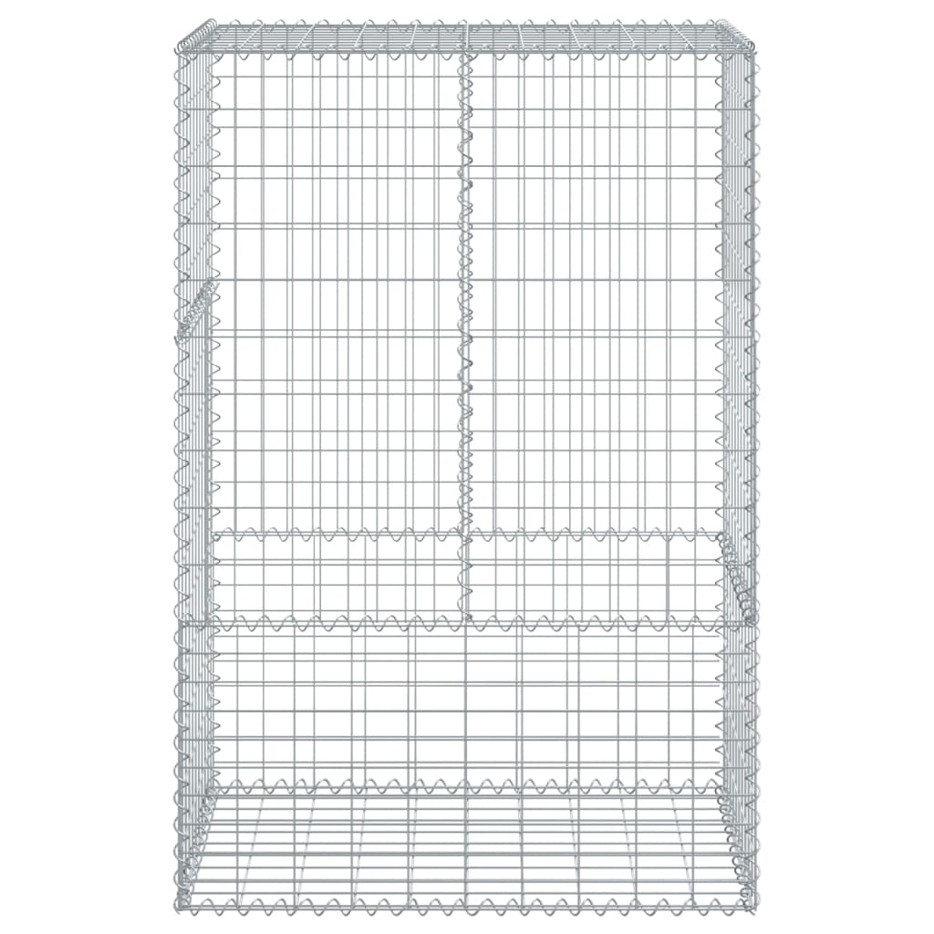 Cesto gabião com cobertura 100x50x150 cm ferro galvanizado