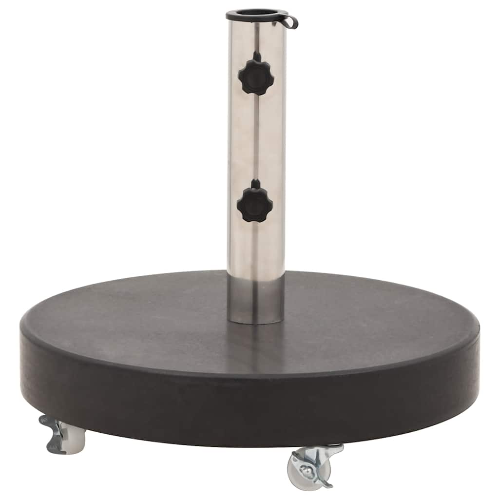 Base de guarda-sol redonda granito 30 kg preto