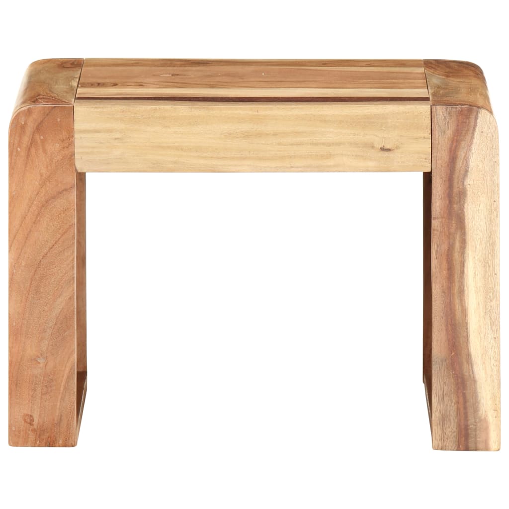Mesa de apoio 43x40x30 cm madeira de acácia maciça