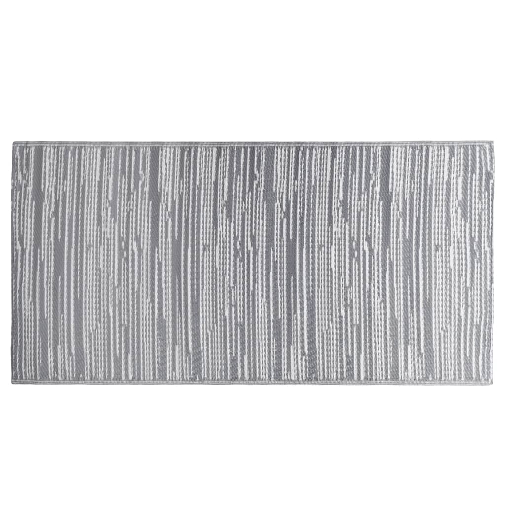 Tapete de exterior 190x290 cm arakil PP cinzento