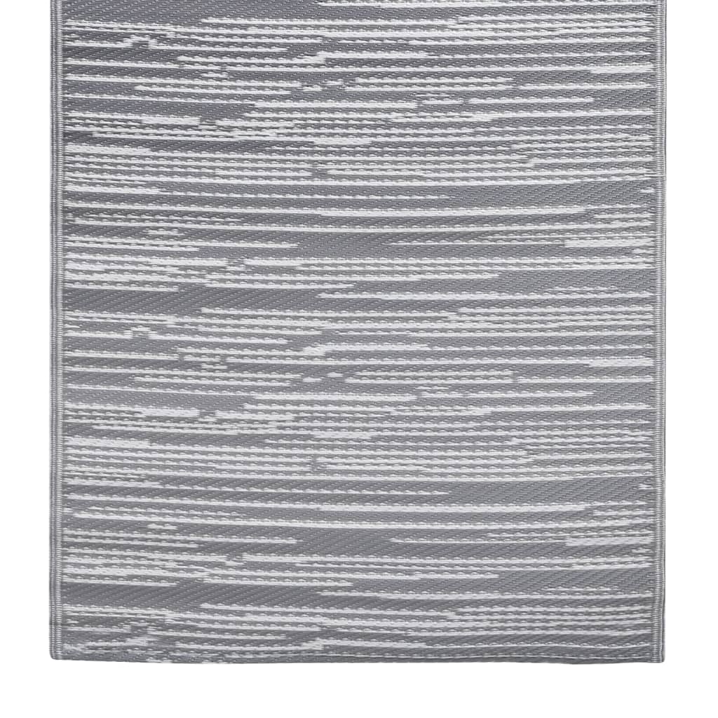 Tapete de exterior 190x290 cm arakil PP cinzento