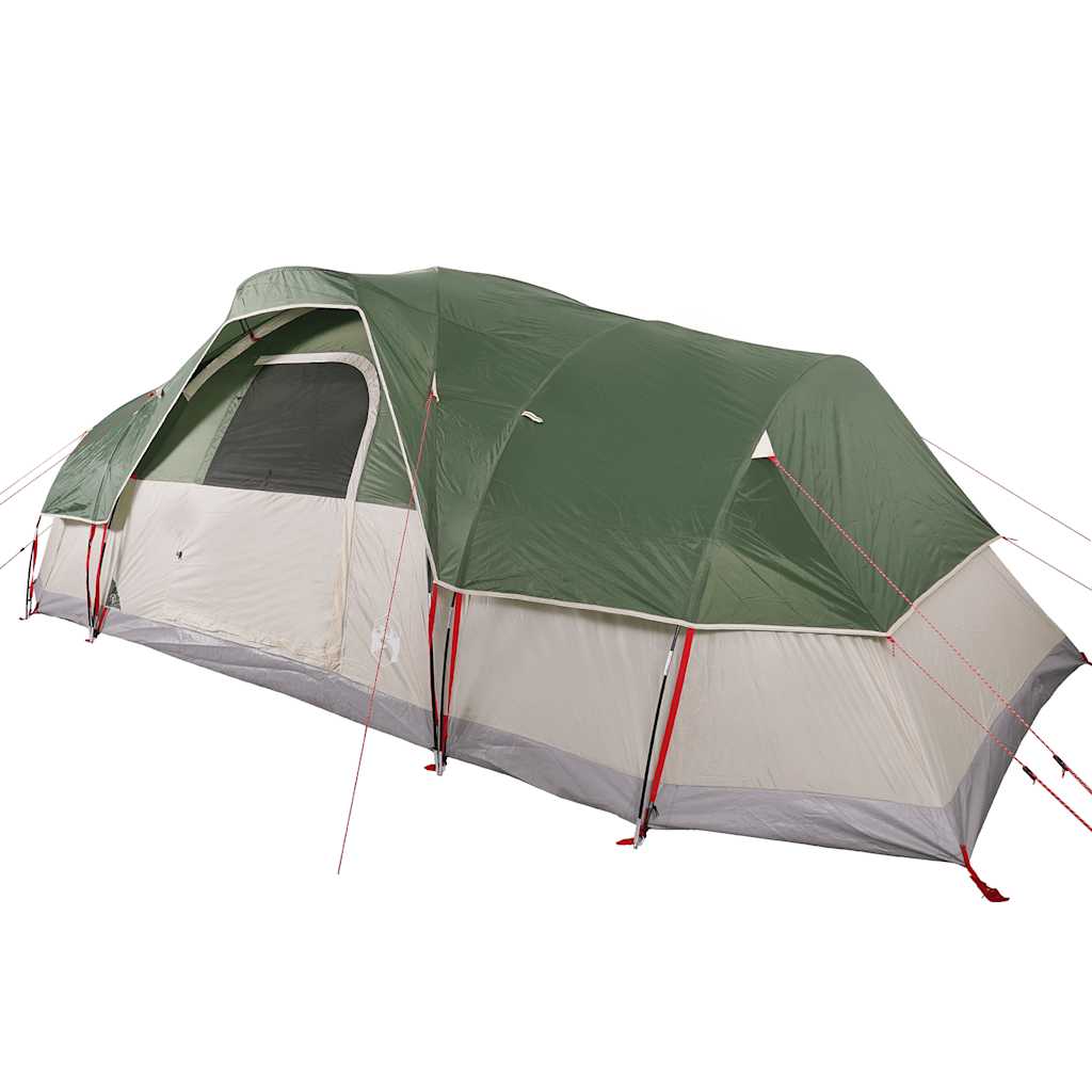 Tenda familiar em cúpula para 11 pessoas impermeável verde
