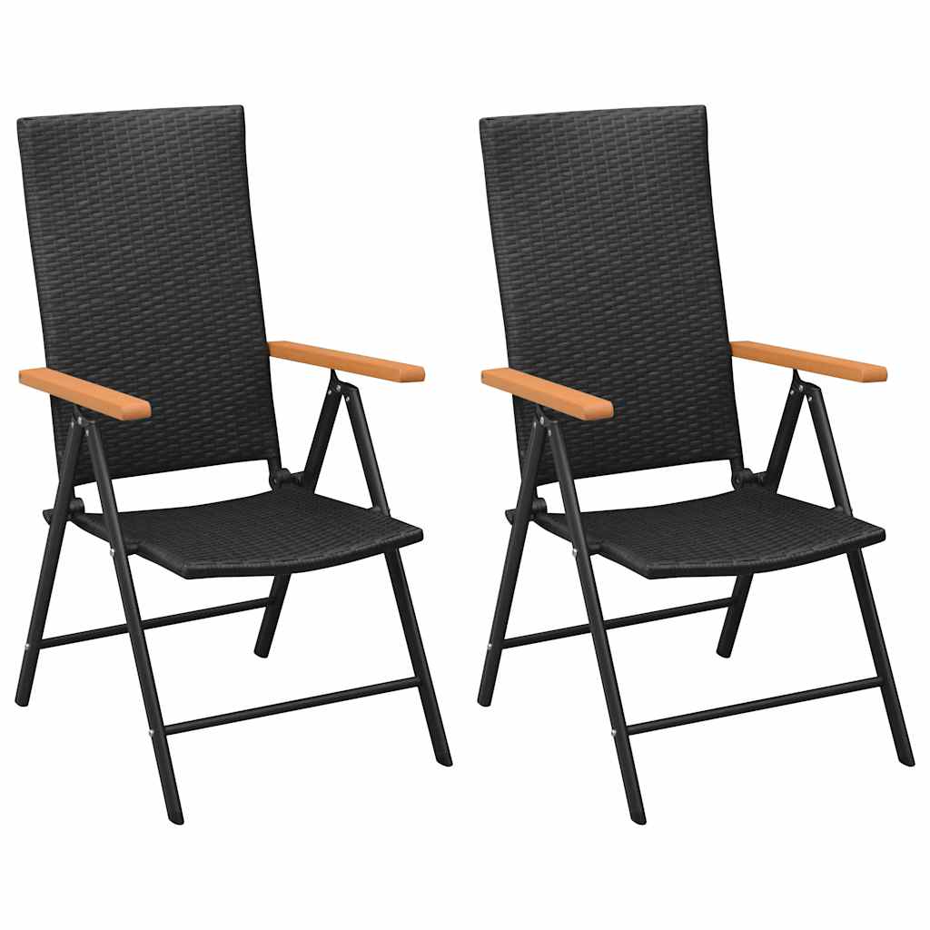 3 Pcs conjunto de jantar para jardim preto e castanho