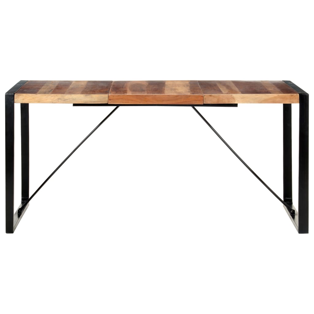 Mesa de jantar 160x80x75 cm madeira maciça