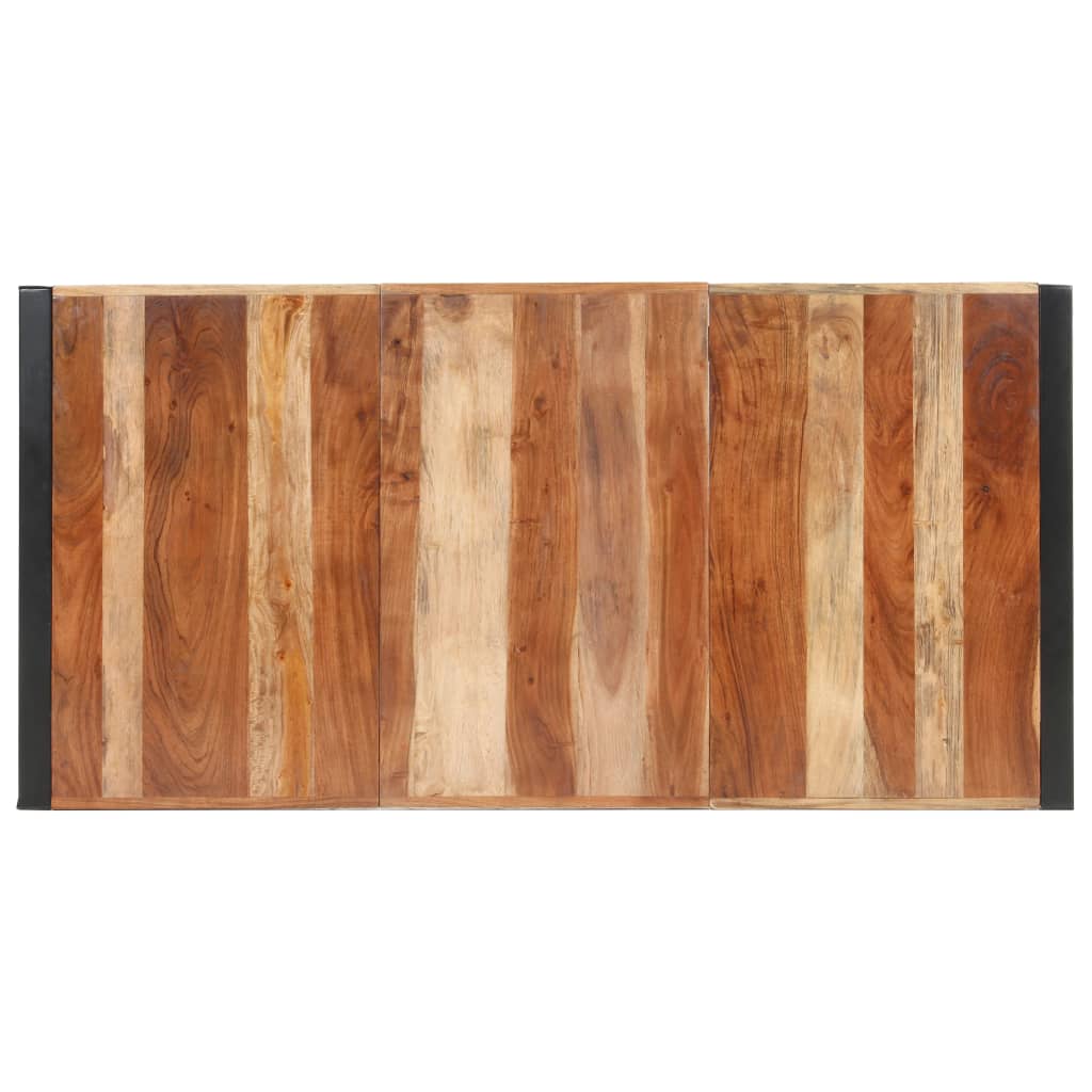 Mesa de jantar 160x80x75 cm madeira maciça
