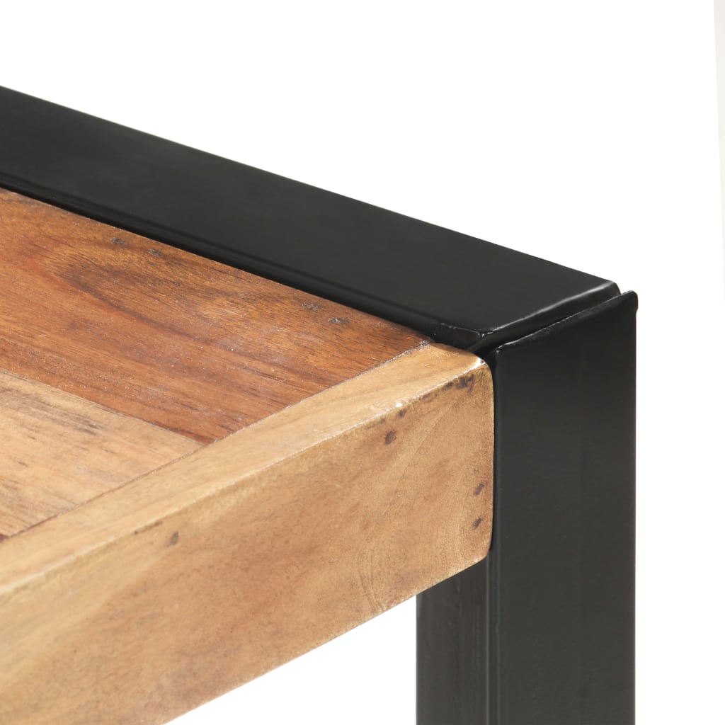 Mesa de jantar 160x80x75 cm madeira maciça