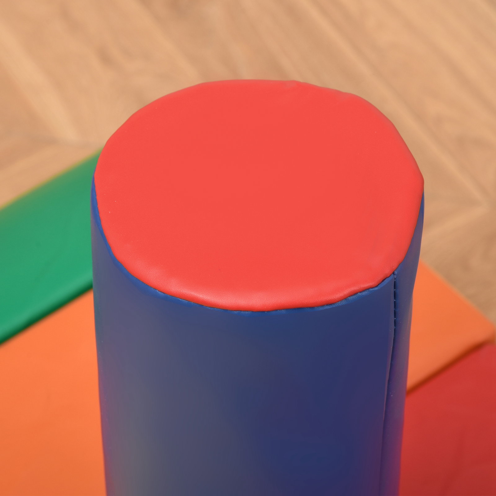 Conjunto de 7 Blocos de Espuma para Crianças de 1-3 Anos Blocos de Construção para Escalar e Gatinhar 60x40x11 cm Multicor