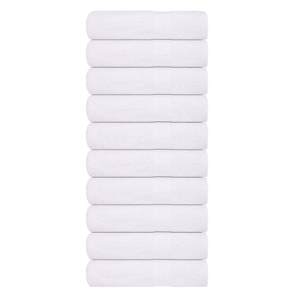 Toalhas de banho frogn 10 pcs 100x150 cm 360 g/m² branco