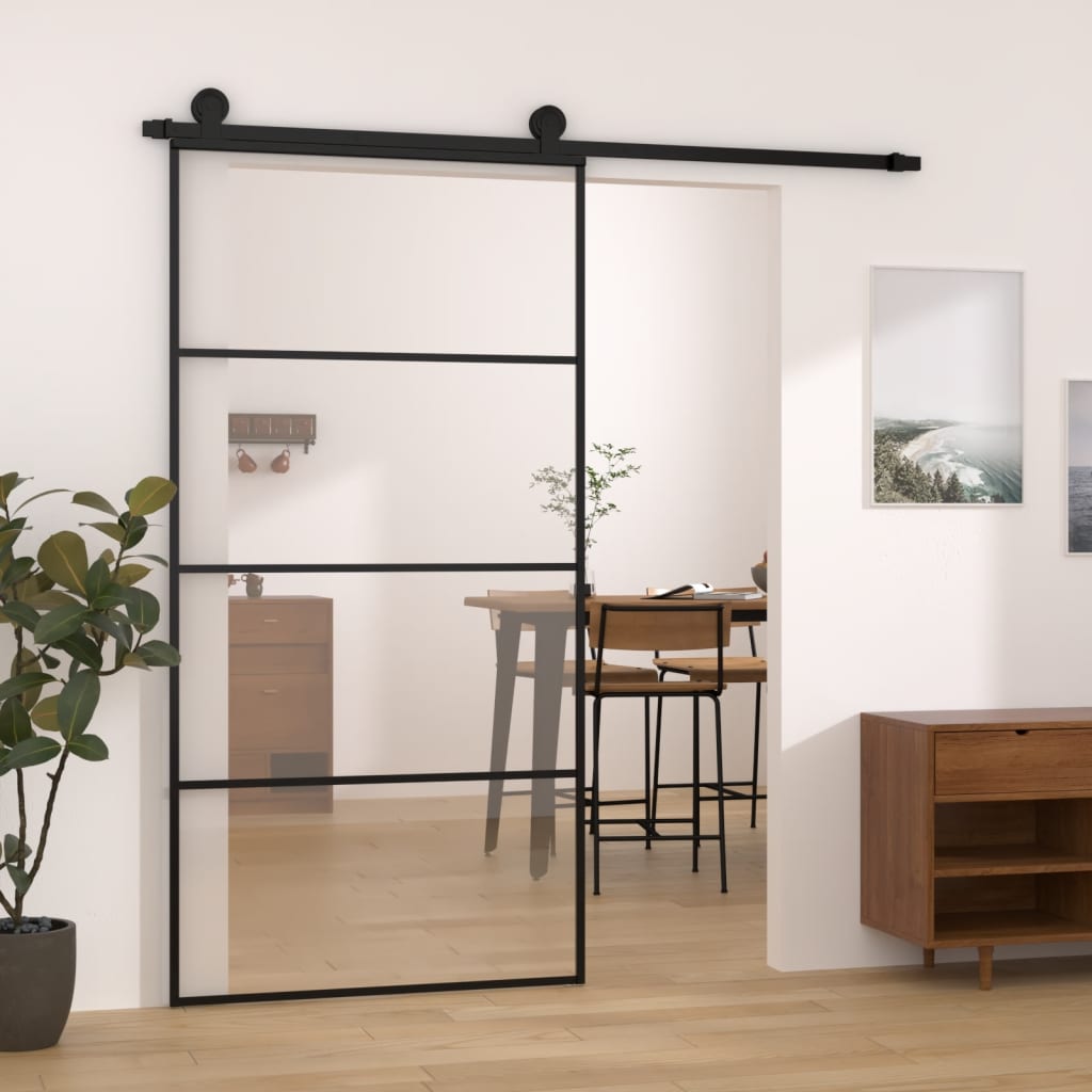 Porta desliz. c/ conj. ferragens 102,5x205cm vidro esg/alumínio