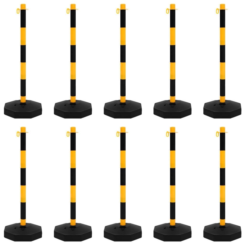 Conjunto de postes com corrente de plástico 10 m