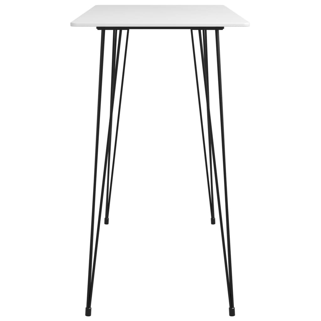 5 Pcs conjunto de bar branco e cinzento