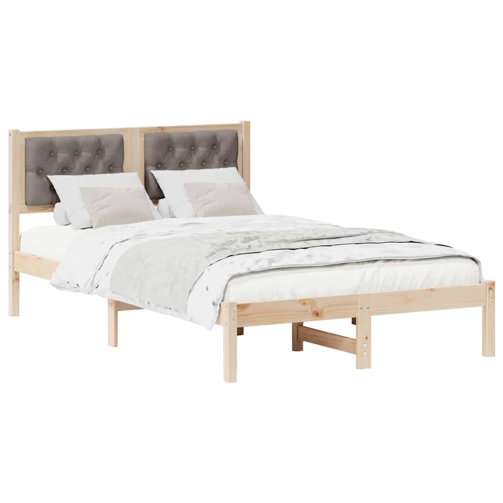 Estrutura da cama cinzento-acastanhado 120 x 190 cm