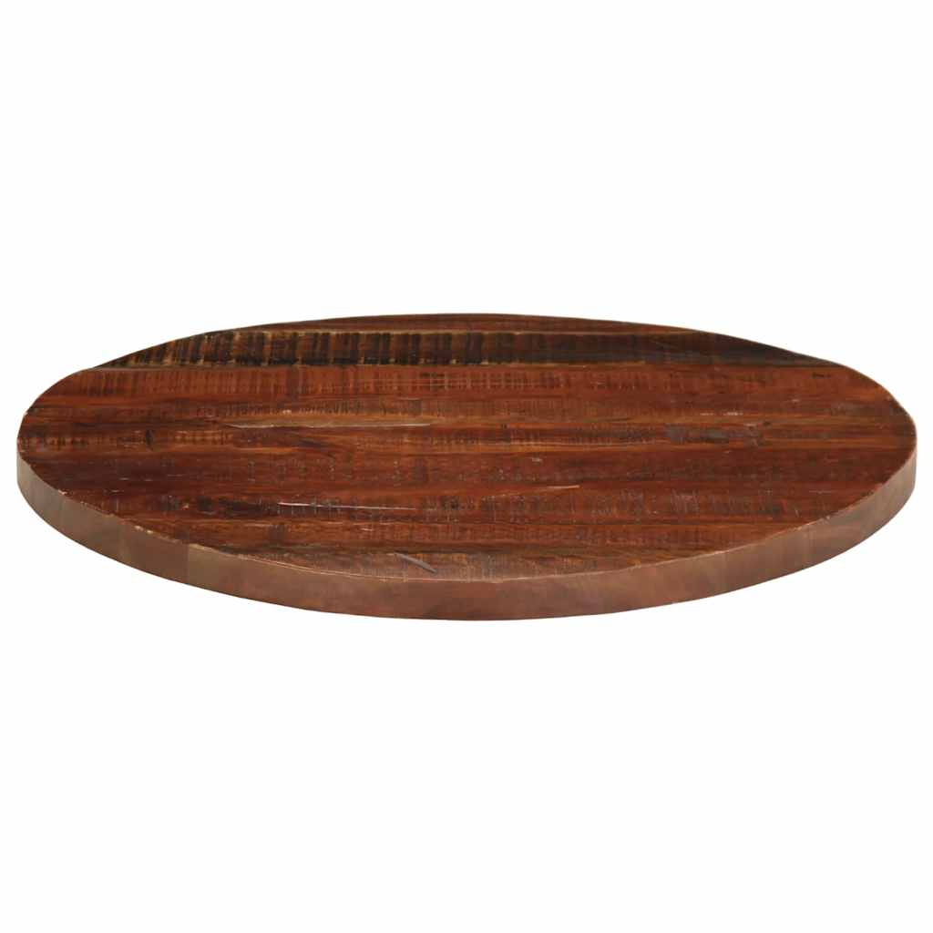 Tampo de mesa redondo ø80x3,8cm madeira recuperada maciça
