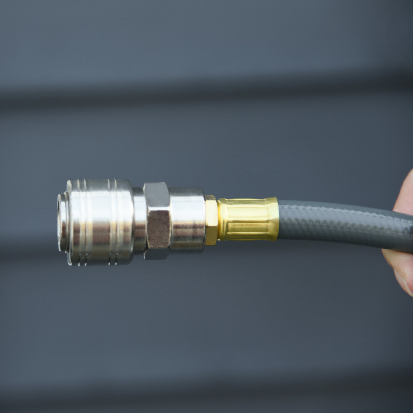 Carretel de mangueira de ar comprimido automático 20 m conector de 1/4'' bsp suporte de parede giratório 180° cinzento